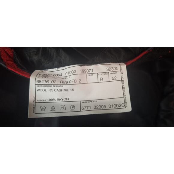 Moschino wool/cashmere 2 button blazer- mens jacket EU 50R/ US 40R- mint! Black - Picture 3 of 12